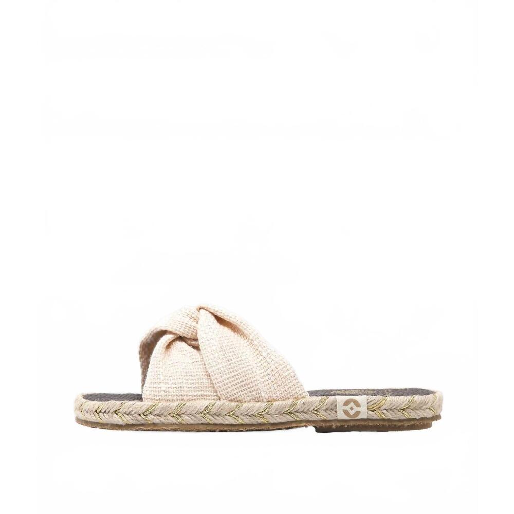 NEW NALHO women's jaya slide sandal in white